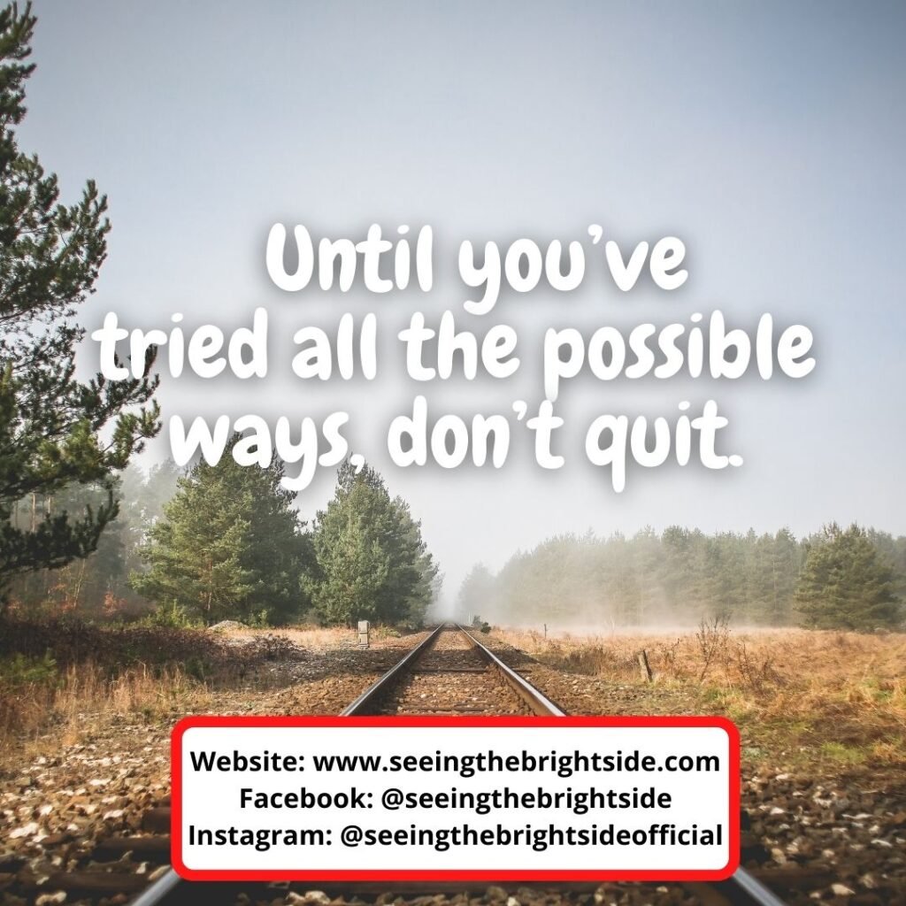 never quit quotes