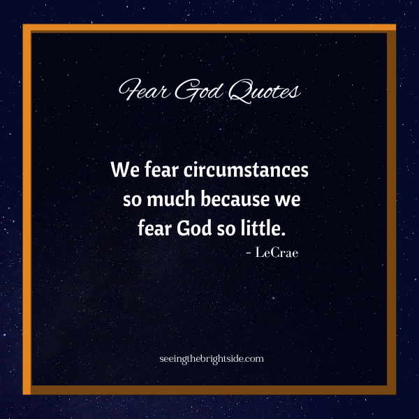 Fear God quotes
